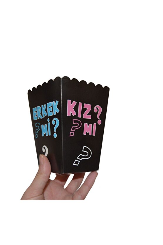 Cinsiyet 8Li Mısır Kutusu- Popcorn Kutusu