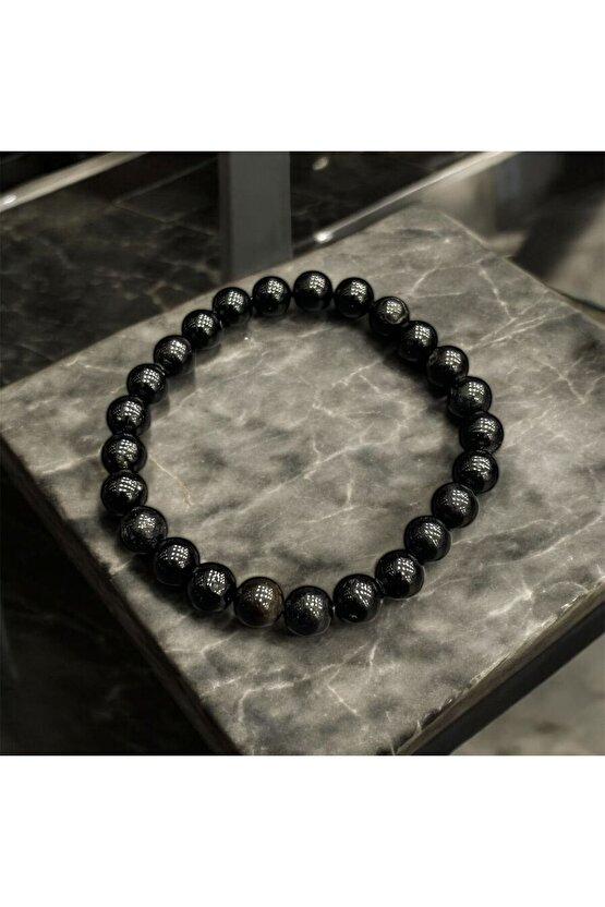 AuraStone Siyah Turmalin Doğal Taş 8mm Bileklik