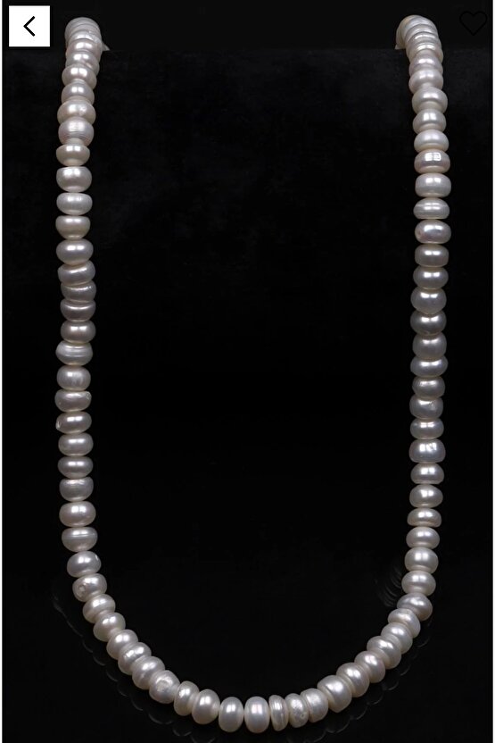 Sertifikalı Gerçek Doğal Rondel Kesim İnci Kolye