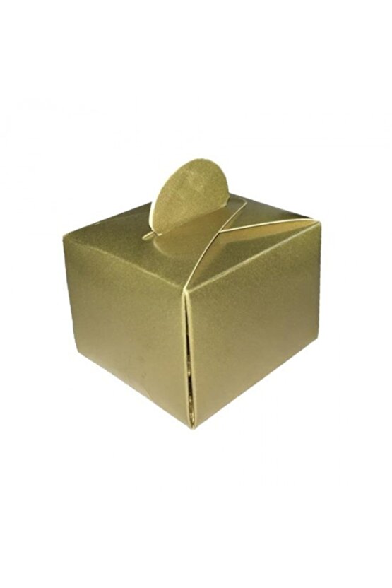 50 Adet Gold Renk Lokum Ve Şeker Kutusu