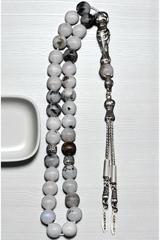 Orijinal Ay Taşı Doğal Taş Tesbih 33’lü