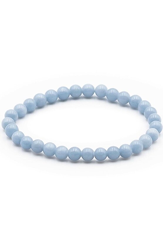 Doğal Taş Anjelit Bileklik 6mm