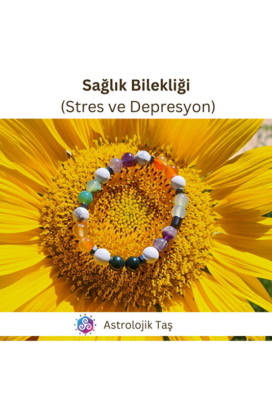 Doğal Taş Stres Ve Depresyon Bilekliği