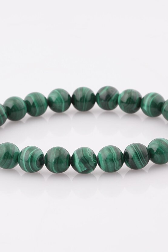 Malakit Doğal Taş Bileklik 8 mm