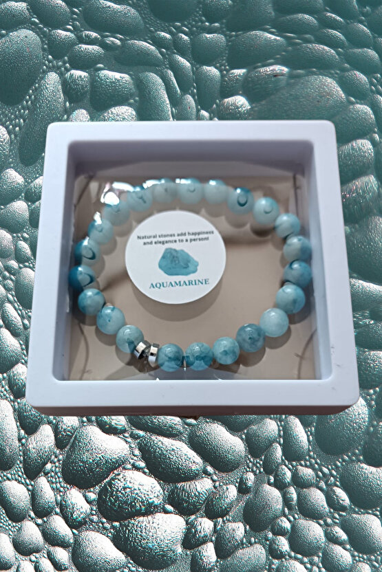 Akuamarin Taşı Bileklik Hafızayı Güçlendirir Detaylar Açıklamada