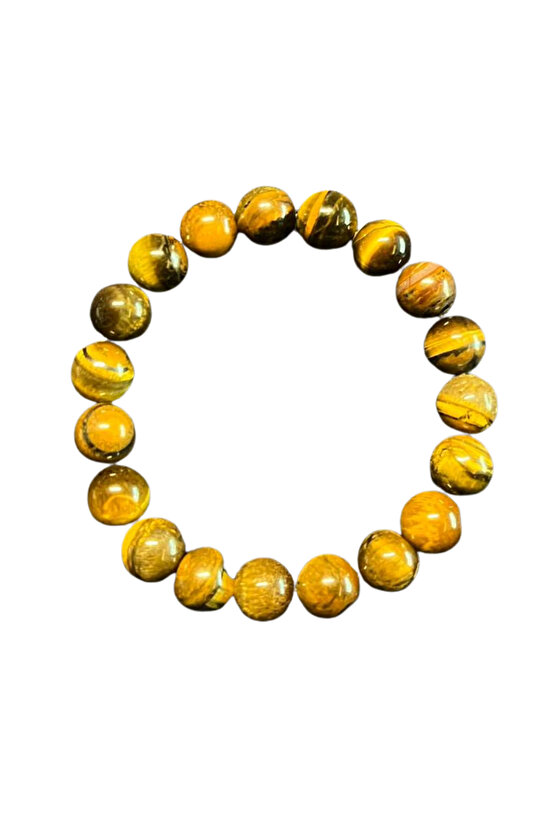 Unisex Doğal Kaplan Gözü Taşı Bileklik Koruyucu Enerji Taşı