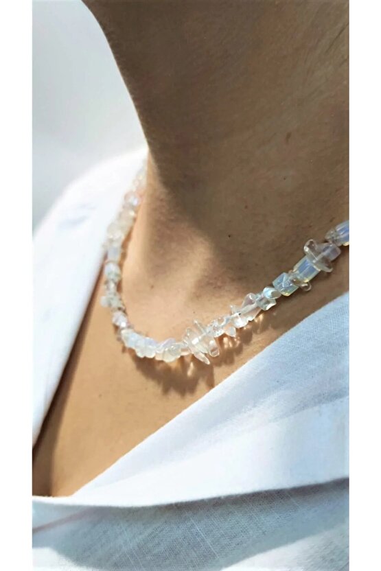 OPAL KIRIKTAŞ KOLYE DOĞAL TAŞ