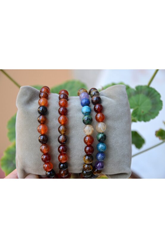 Çift Kombini Bileklik - 8mm Çakra Bilekliği Sevgili Kombini