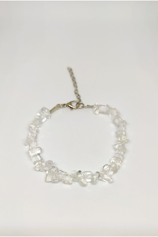 Kristal Kuvars Doğal Kırıktaş Bileklik