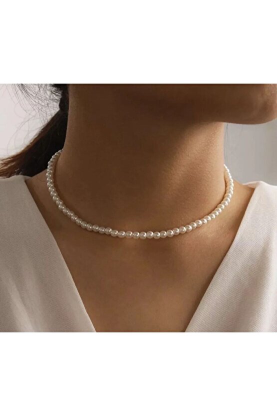 Kadın İnci Kolye 45 cm