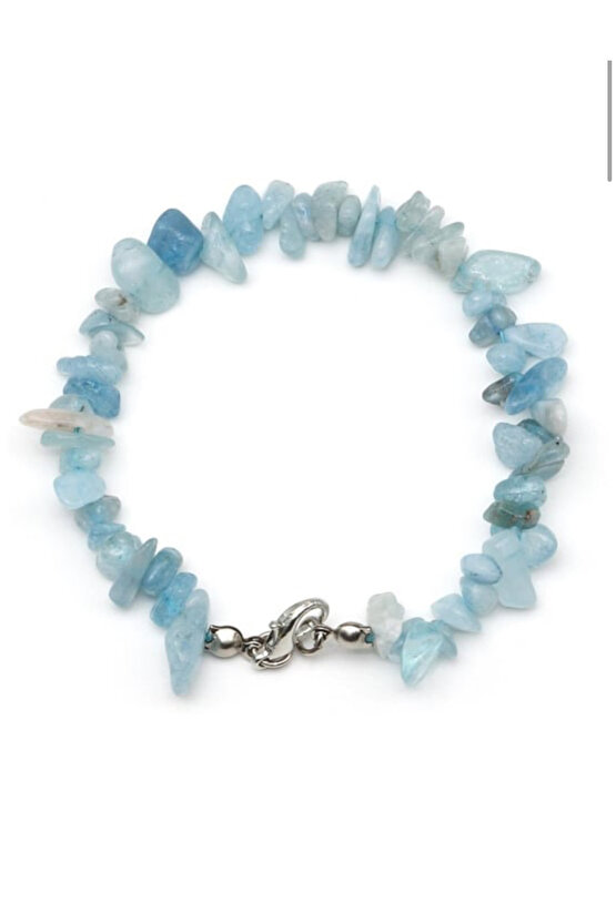 Akuamarin Taşı Doğal Taş Kırıktaş Bileklik