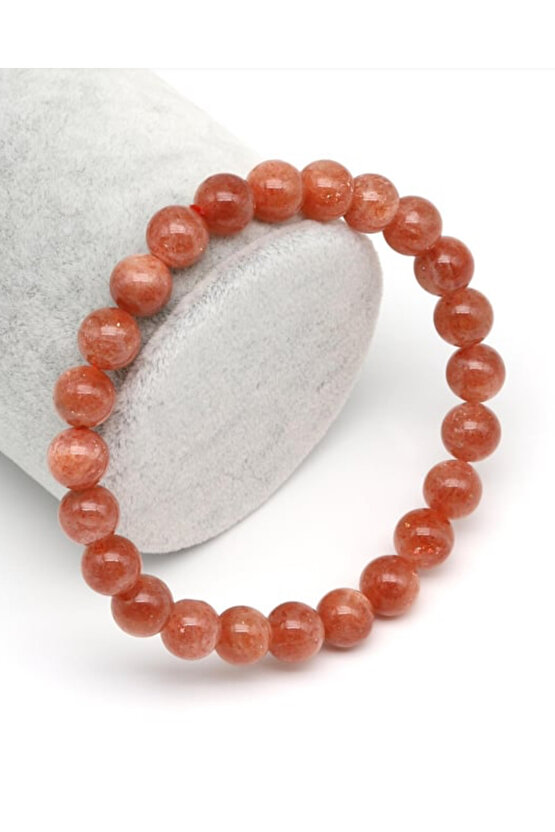 Güneş Taşı Doğal Taş Bileklik 8 mm