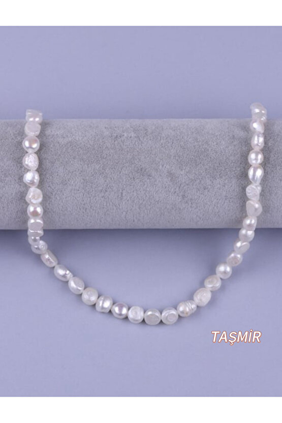 Sakız İnci Doğal Taş Kolye 8 mm