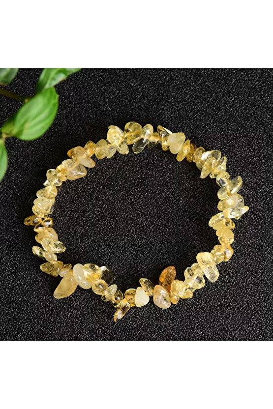 ✨ Sitrin Para Taşı Kırıktaş Bileklik – Bereket ve Pozitif Enerji ✨100%100 doğaltaş.
