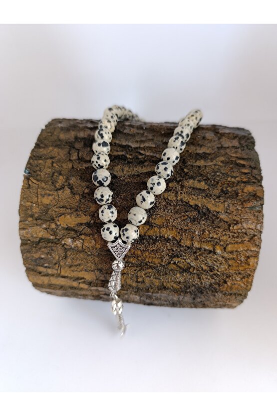 DOĞALTAŞ TESPİHDALMAÇYALI JASPER TAŞI TESPİH-1040