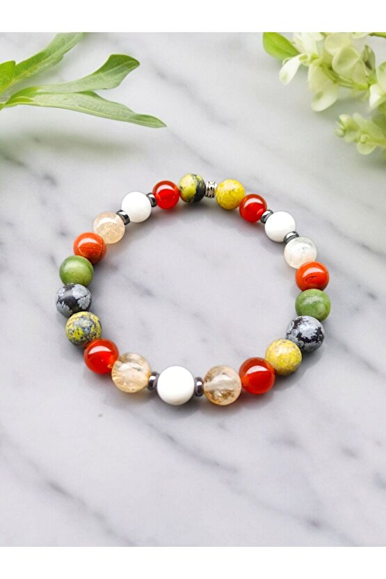 Doğal Taş Başak Burcu Bilekliği