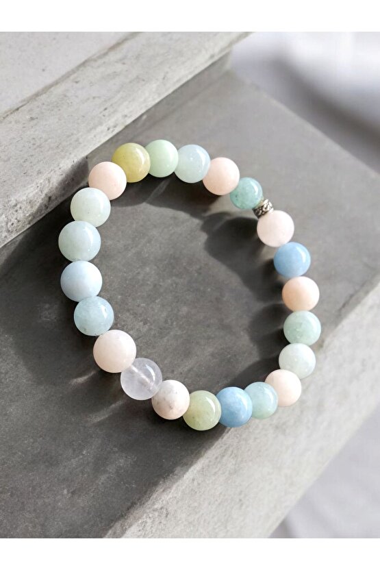 Doğal Taş Morganit Taşı Bileklik