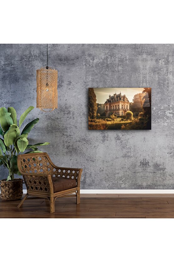 Fransız Tarzı Malikâne Cam Tablo