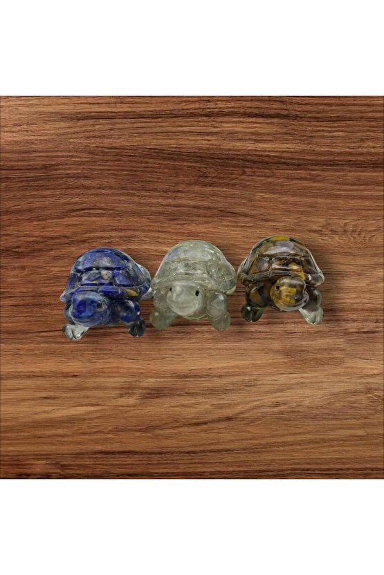 DOĞAL TAŞ 3 LÜ KAPLUMBAĞA(SERTİFİKALI)