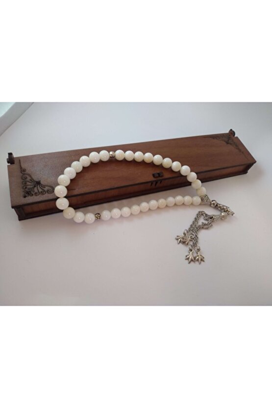 Sedef Taşı (bereket Taşı) Tespih  Doğaltaş Tespih