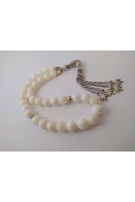 Sedef Taşı (bereket Taşı) Tespih  Doğaltaş Tespih