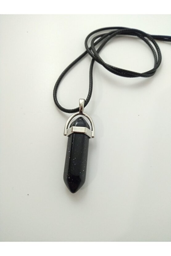 Yıldız Taşı Kolye Çivi Şeklinde Doğaltaş Kolye