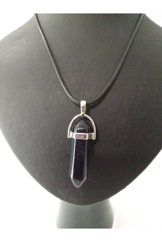 Yıldız Taşı Kolye Çivi Şeklinde Doğaltaş Kolye