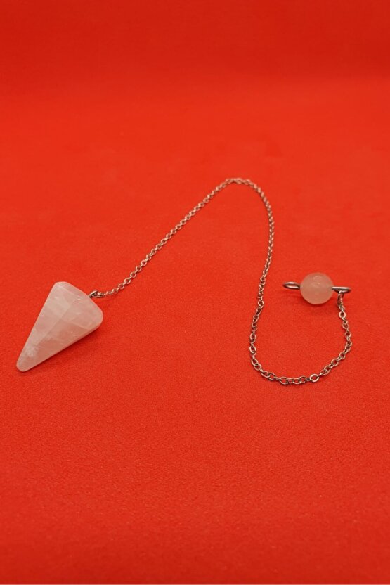 Sertifikalı Doğal Pembe Kuvars Doğal Taş Pandül