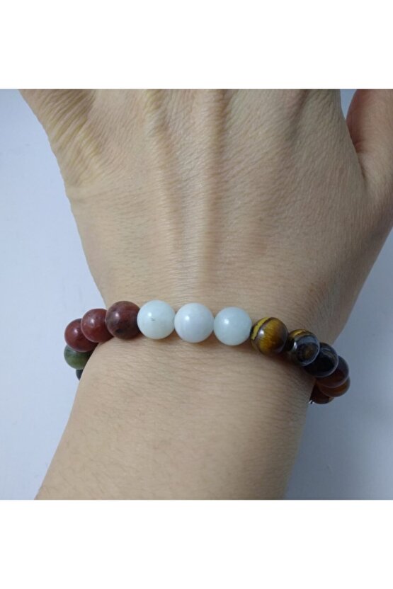 Unisex Çakra Taşı Bileklik  Doğaltaş  Bileklik