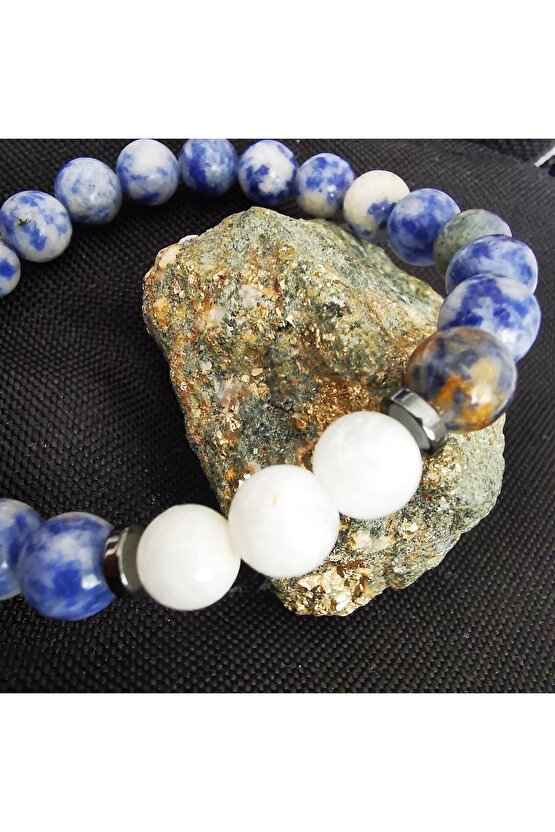 Aytaşı - Sodalit 8mm Bileklik (hormonlar)