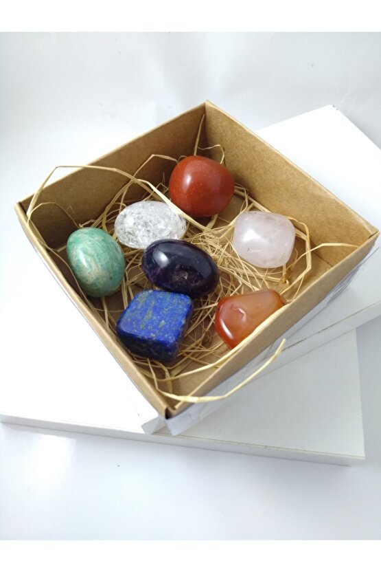 Çakra Taşları  7 Çeşit Doğaltaş Biblo