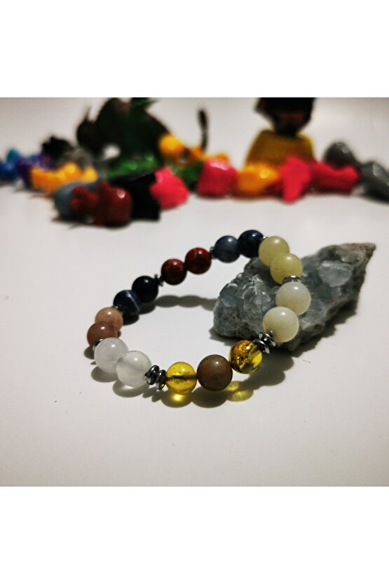 Indigo Çocuk Öğrenci Başarı Doğaltaş Bileklik