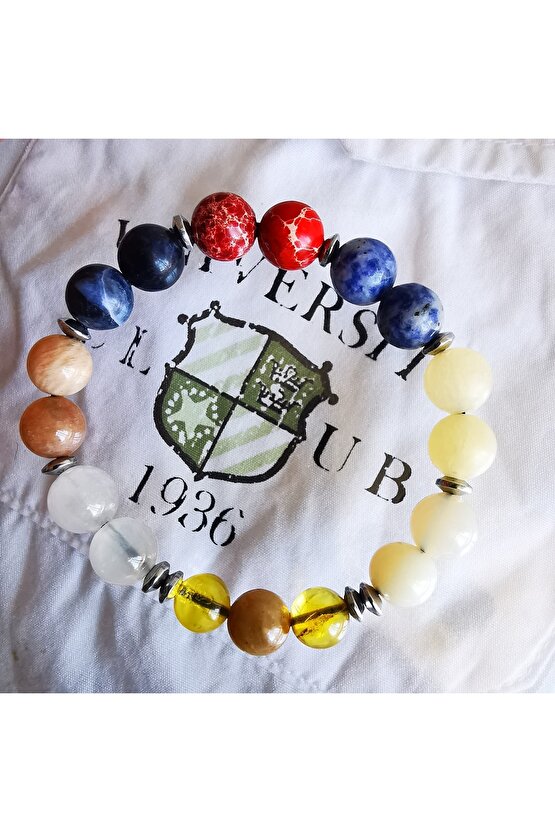 Indigo Çocuk Öğrenci Başarı Doğaltaş Bileklik