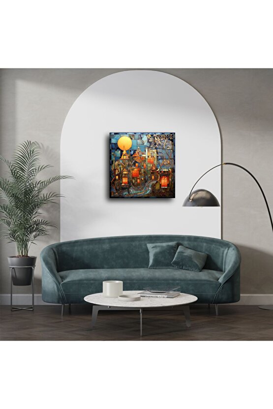 Renkli Vitray Sanat Eseri Tablo