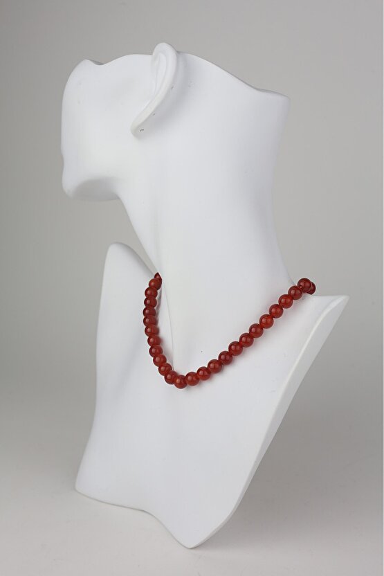 Akik Taşı Doğal Taşlı Kolye + Sürpriz Hediye