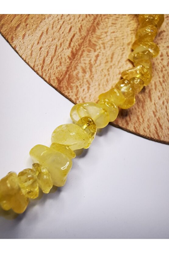 Sitrin kırıktaş doğaltaş dizi kolye