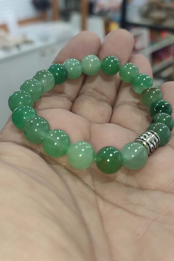 Aventurin Taşı 10 mm Natural Doğaltaş Bileklik