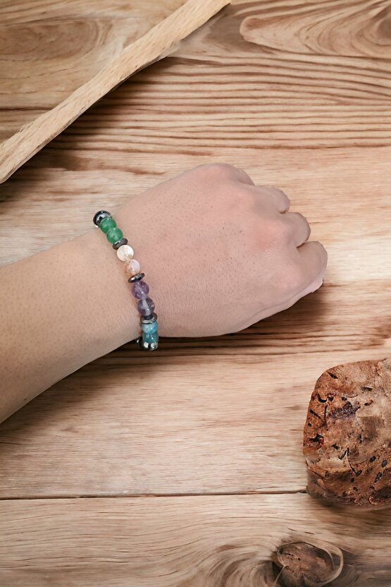 Başarı Bileklik Labradorit Florit Kaplan Gözü Havlit Aventurin Obsidyen Sitrin Apatit Ametist taşı