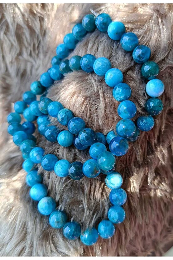 Markasına Benzetme Apatit Taşı Doğal Taş Renklendirilmiş Bileklik