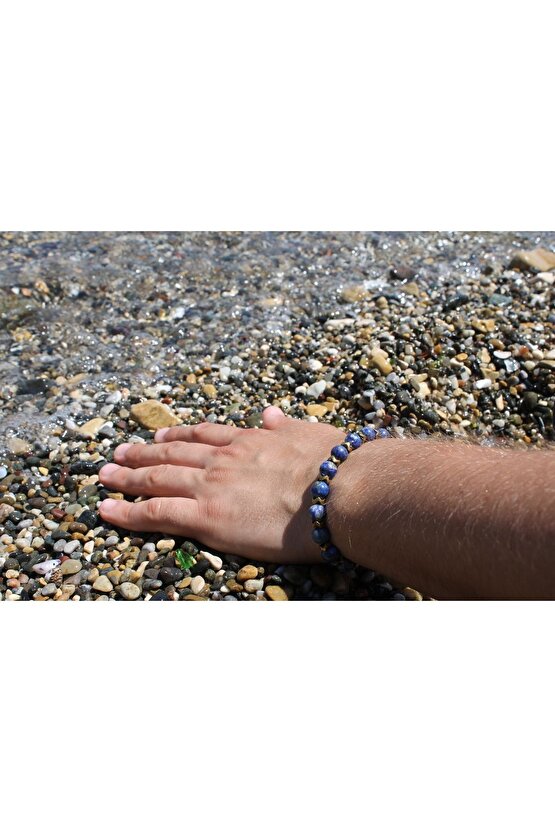 Lapis Lazuli Doğaltaş 8 Mm Küre Kesim