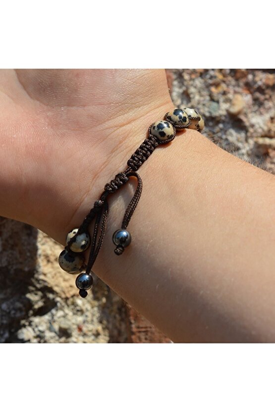 Jasper Makreme Örgü Bileklik