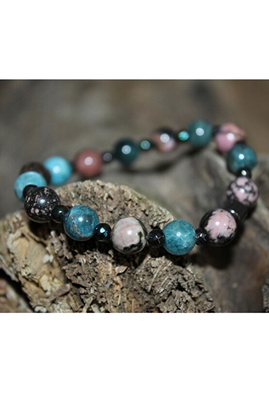 Apatit Rodonit Doğaltaş Öğrenme Kavrama Sınav Bileklik