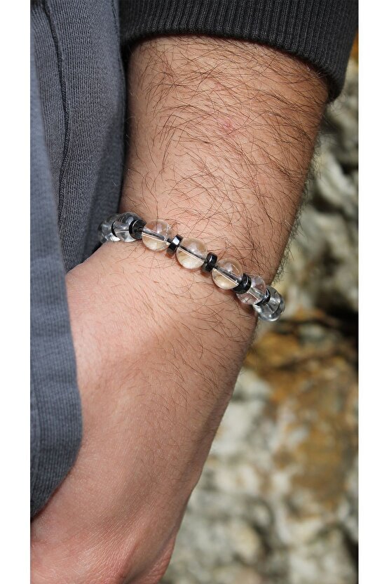 Kristal Kuvars Doğaltaş Bileklik