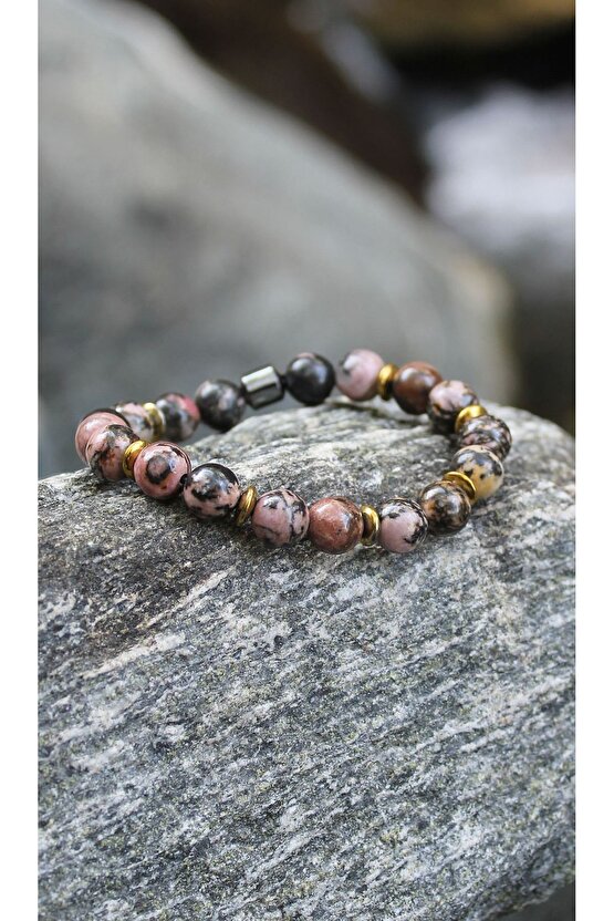 Rodonit Doğaltaş Bileklik