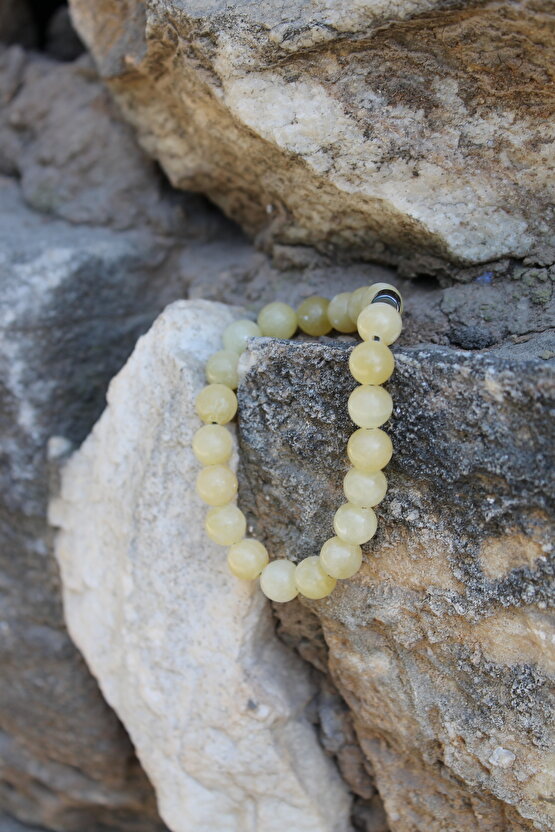 Kalsit Doğaltaş Zihin Temizliği Bileklik