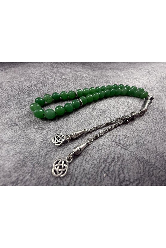 % 100 DOĞAL TAŞ Aventurin Taşı Tesbih: Şans ve Huzurun Doğal Yansıması