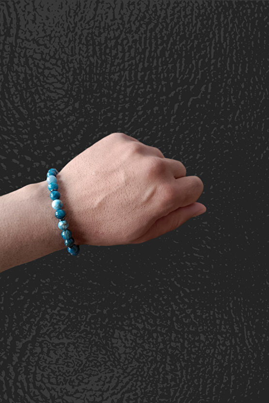 Apatit Taşı Bileklik Doğal Taş Orijinal Apatit Taşı Bileklik Takı