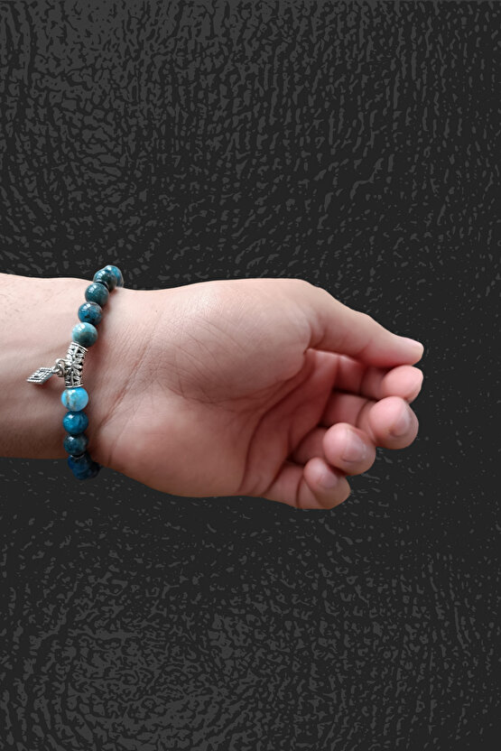 Apatit Taşı Bileklik Doğal Taş Orijinal Apatit Taşı Bileklik Takı