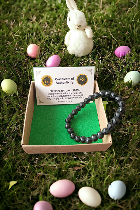 Desenli Parlak Oniks Bileklik  Doğal Taşlar Orijinal Gerçek Oniks Taşı Bileklik