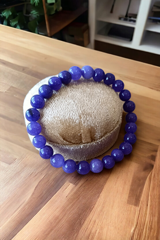 Ceyt Taşı Bileklik Mor Bileklik Kadın Bileklik Renkli Bileklik Gençlik Taşı İmparator Taşı